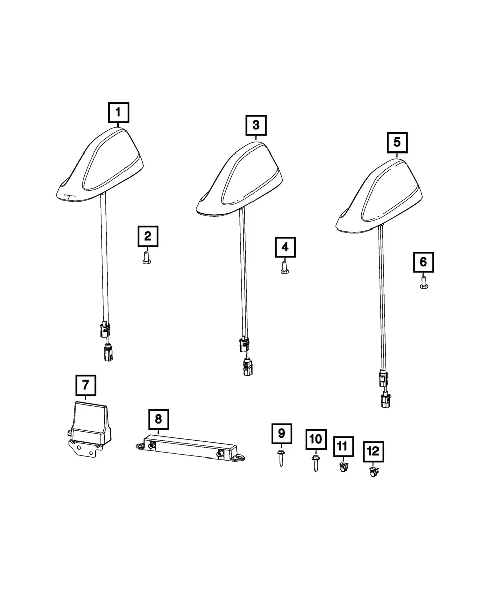 Radio Antenna - Mopar (68688833AA)