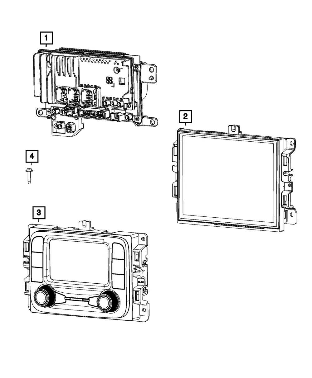 Multi Media Radio - Mopar (68716364AD)