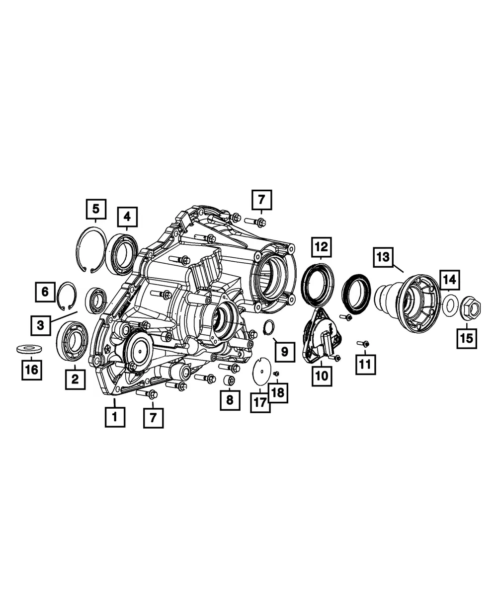 Output Flange - Mopar (68722528AA)
