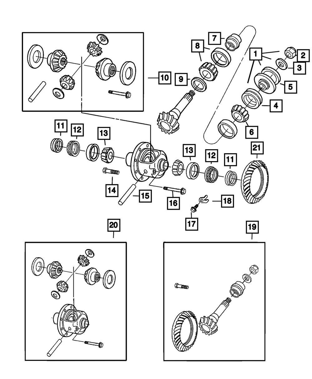 Ring And Pinion Gear Kit - Mopar (68731389AB)