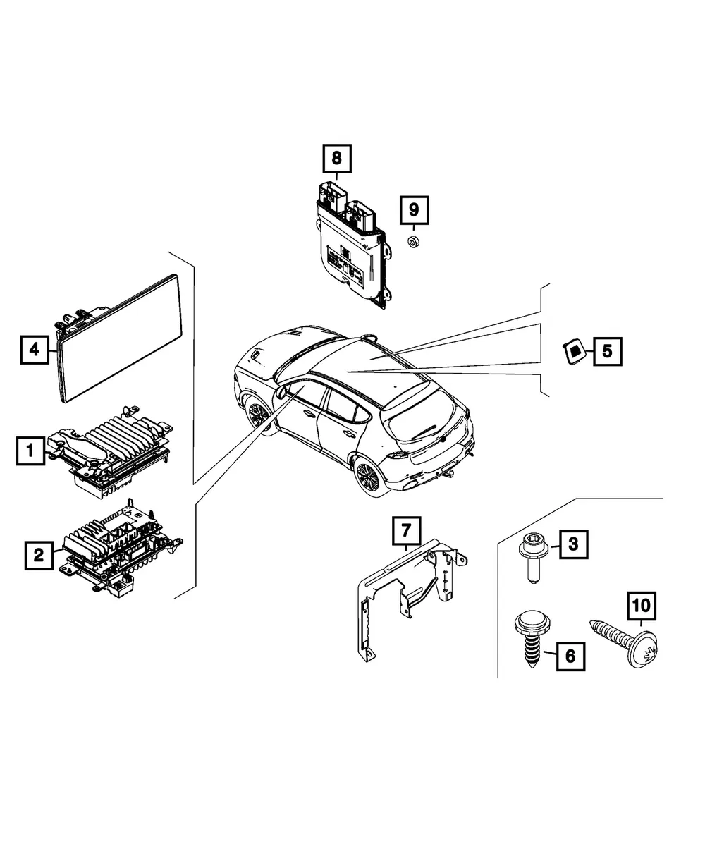 Multi Media Radio - Mopar (68747770AA)
