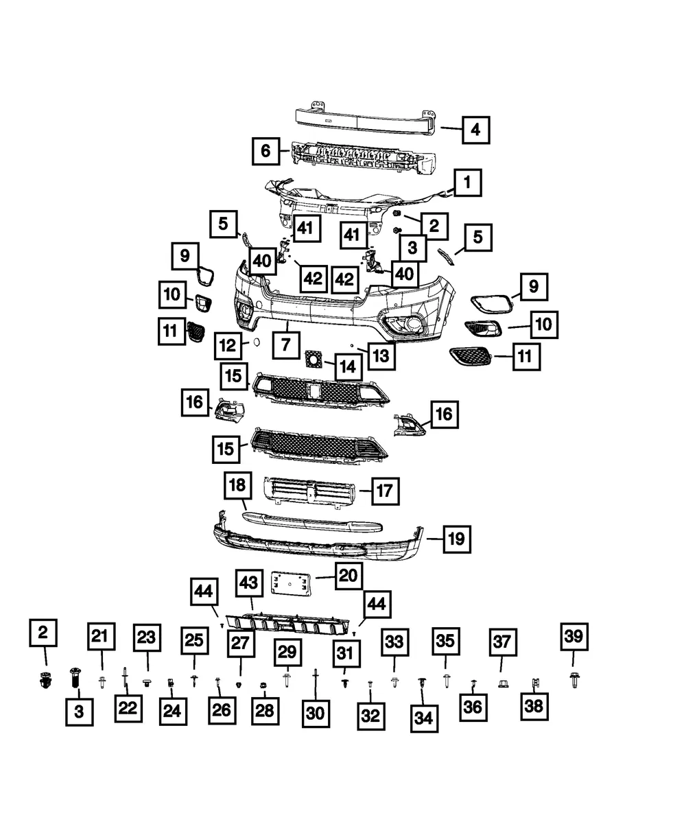 Tow Hook Plug - Mopar (6MN95TZZAB)
