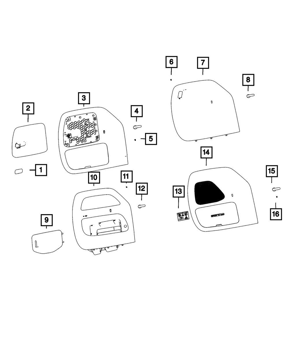 Storage Compartment Panel - Mopar (6uf65pd2aa) - view 4