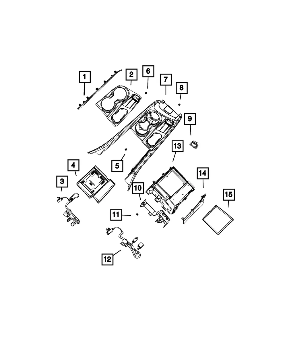 Gear Shift Indicator Bezel - Mopar (7EB31LR5AE) - view 4
