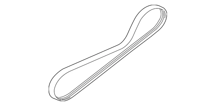 Standard V-Ribbed Serpentine Belt - ACDelco (7K669)