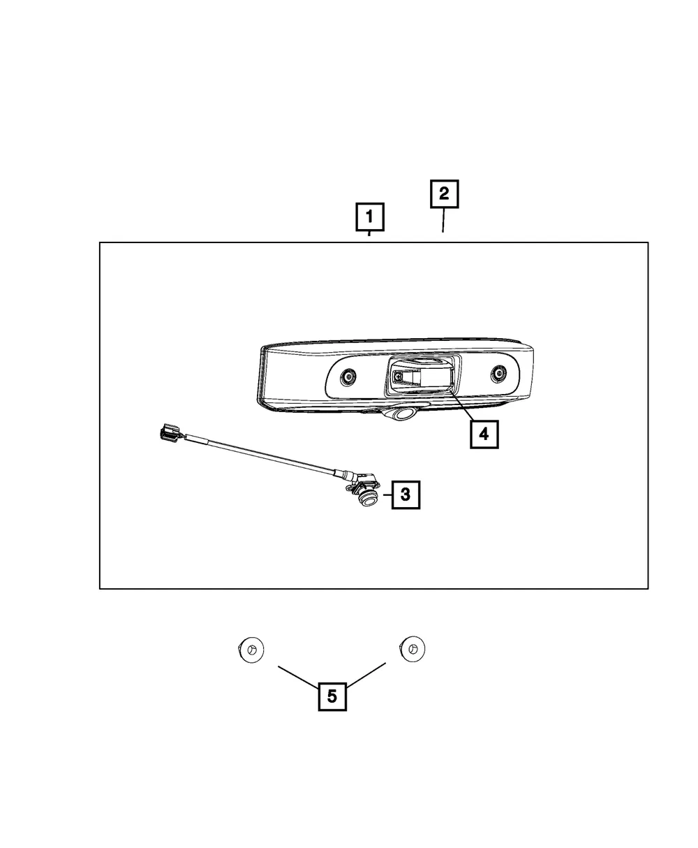 Back Up Camera Bezel - Mopar (7aa00rxfaa)