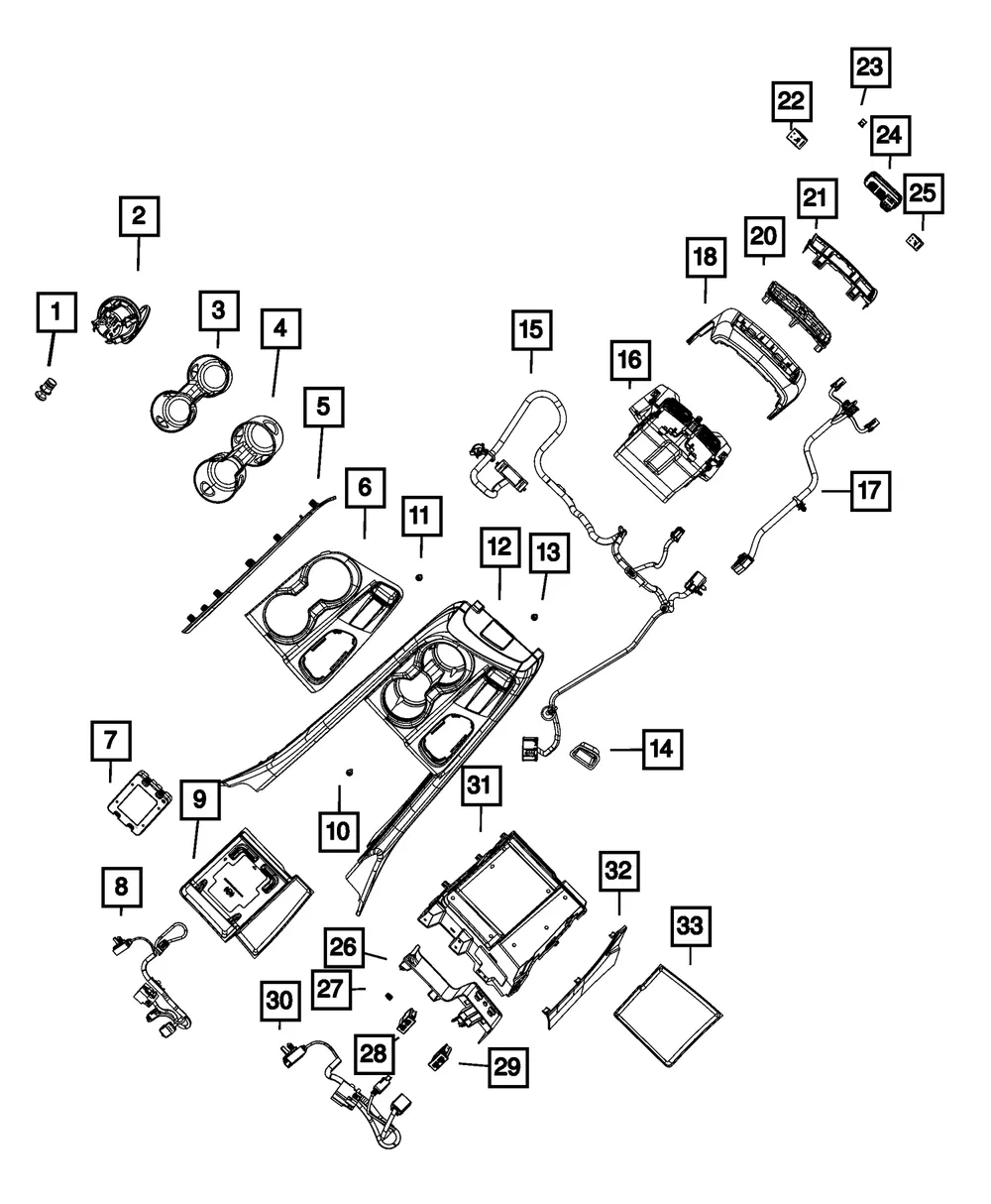 Gear Shift Indicator Bezel - Mopar (7eb36ysaae) - view 9
