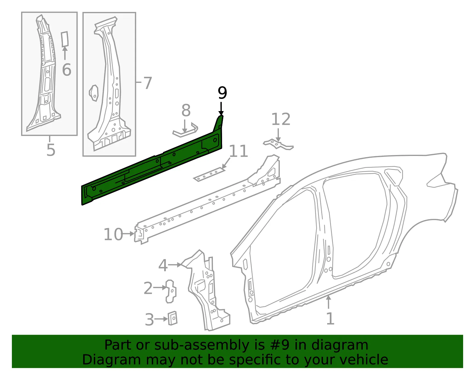 F Panel - GM (84050859) - view 3