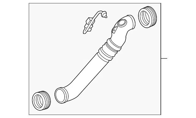 Charge Air Cooler Outlet Air Hose - ACDelco (84094727)