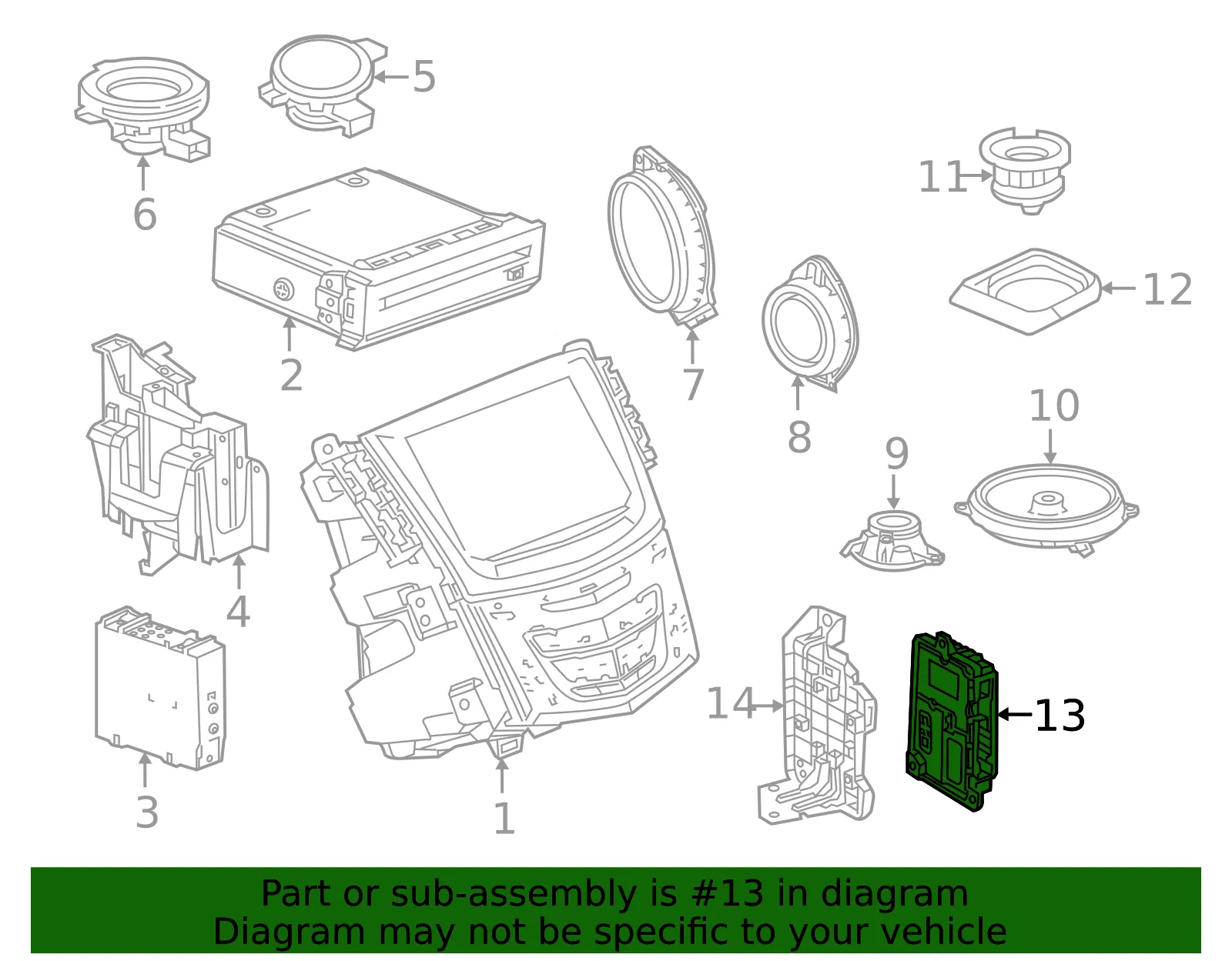 Radio Speaker Amplifier - GM (84113732) - view 4