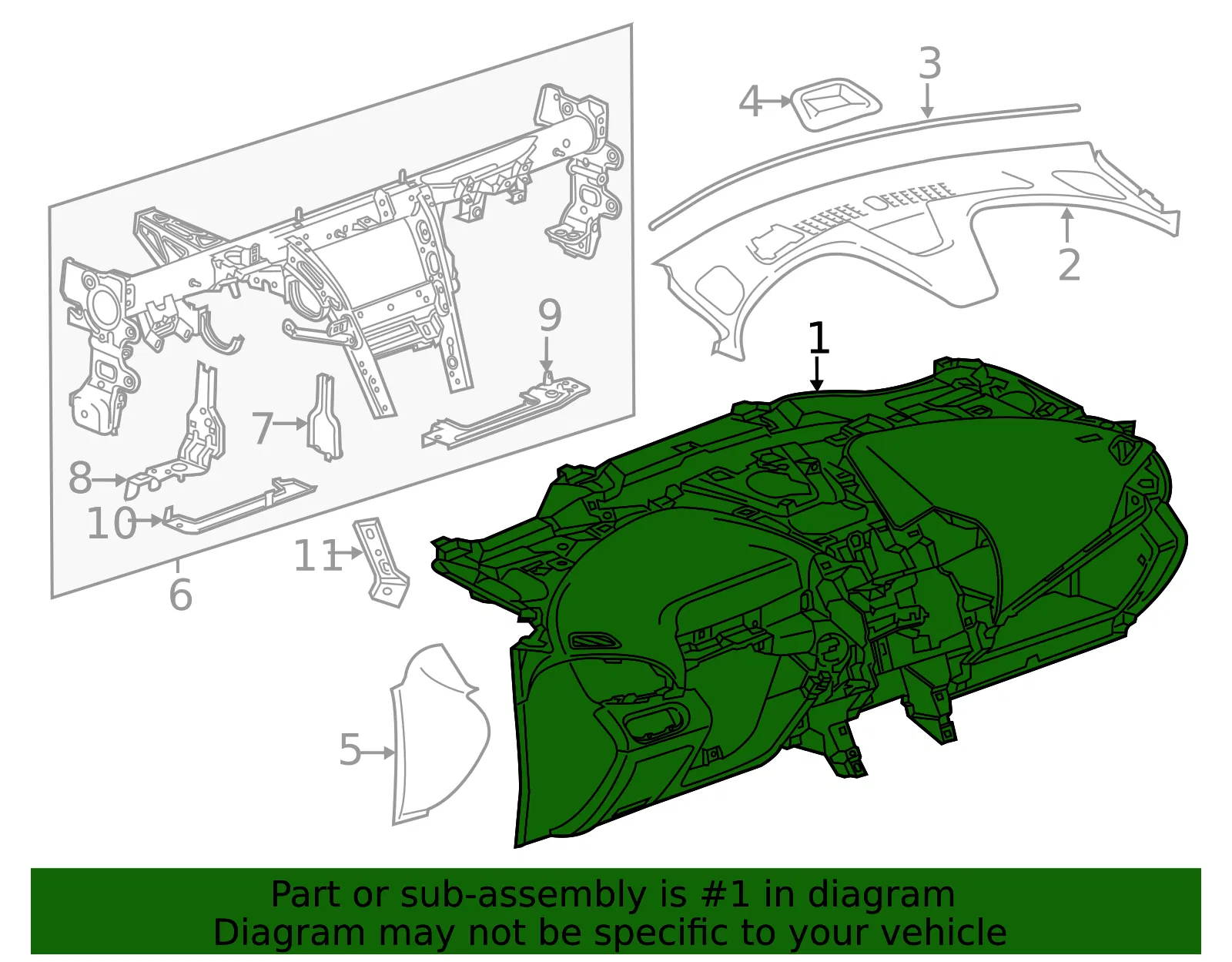 F Panel - GM (84133833) - view 2