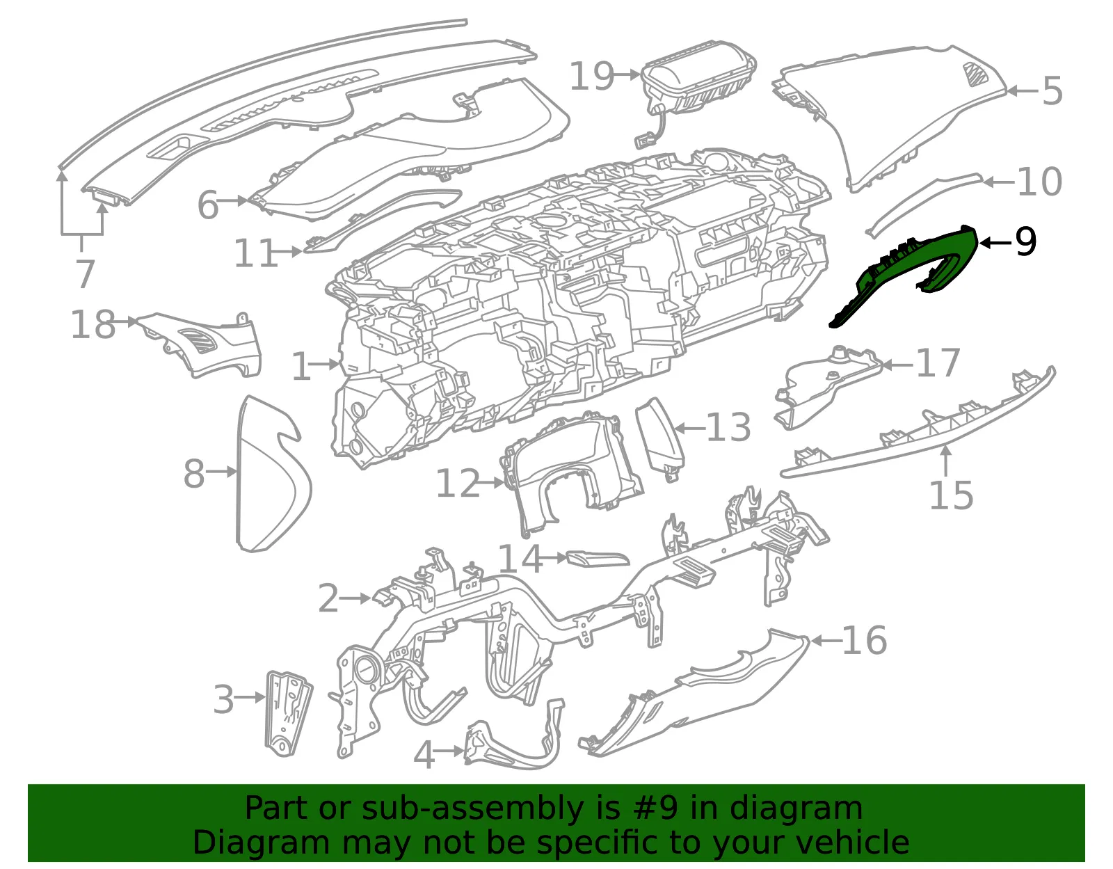 Lower Panel - GM (84199726) - view 2