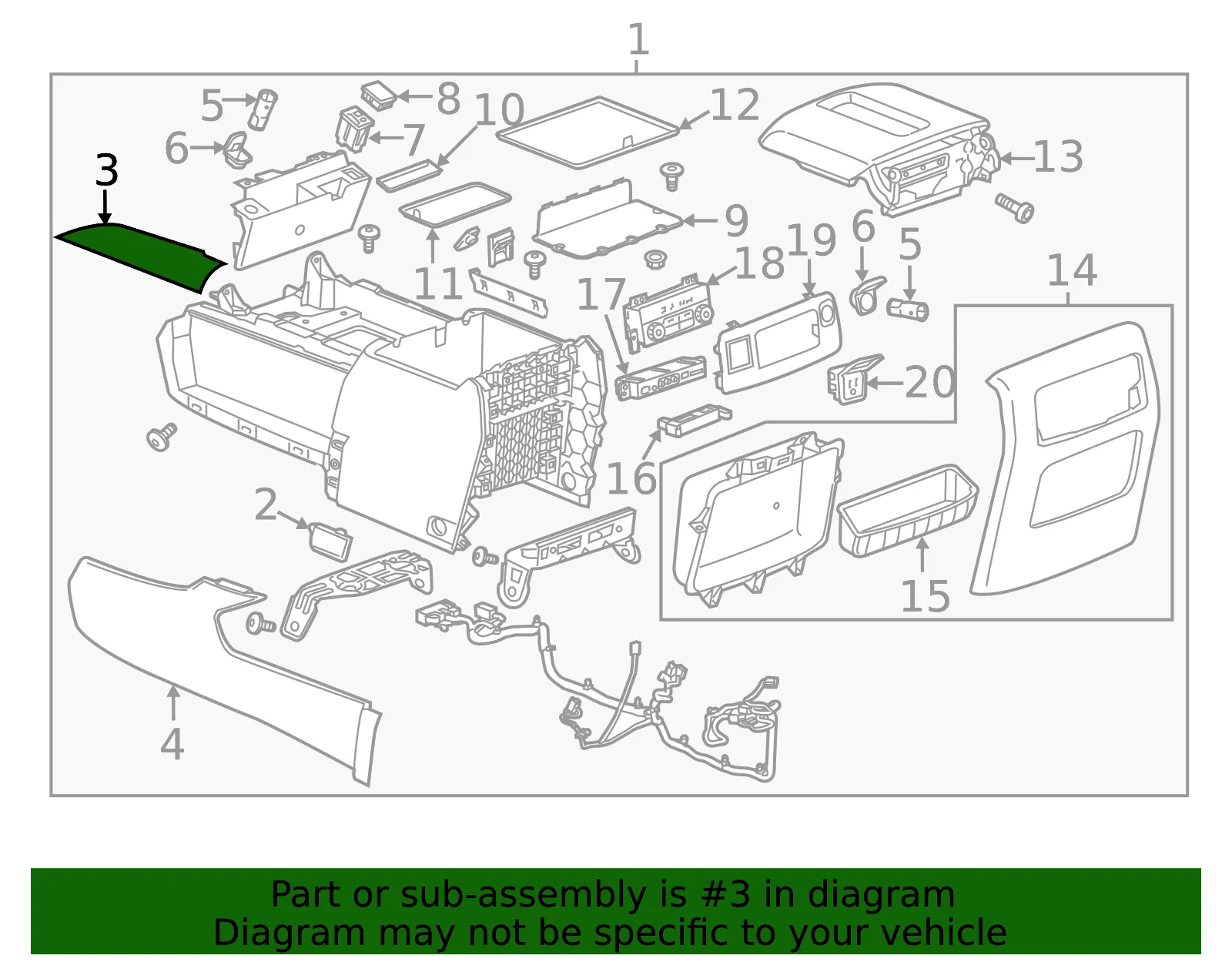 Upper Panel - GM (84205088) - view 4