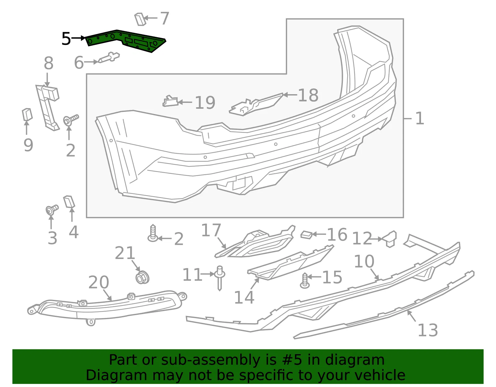 Guide Bracket - GM (84205479) - view 3