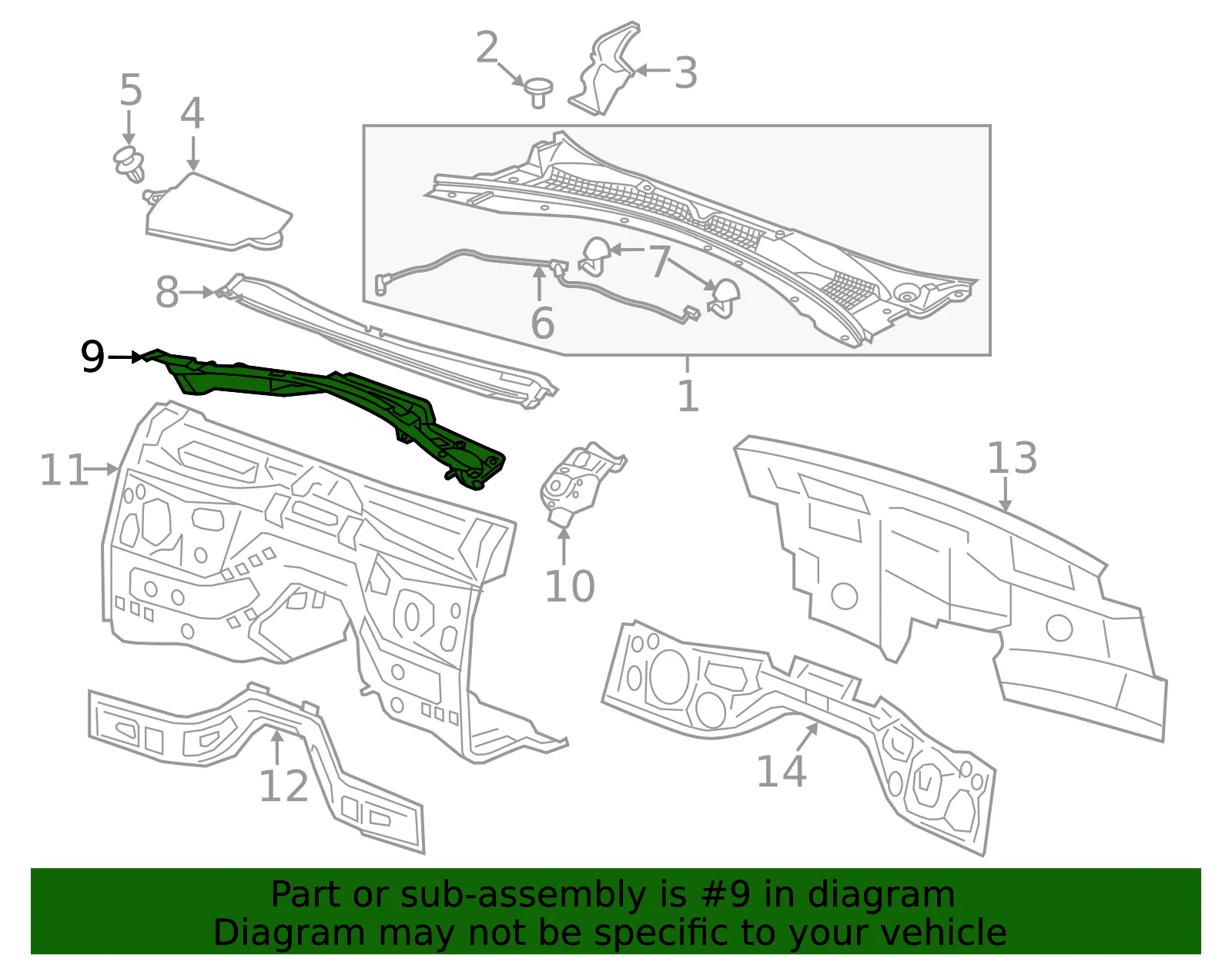 Plenum Front Panel - GM (84261404) - view 4