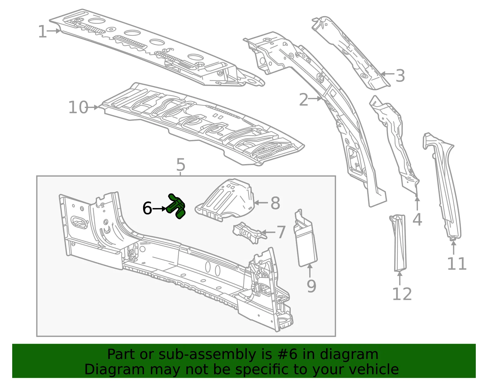 Outer Bracket - GM (84337945) - view 3