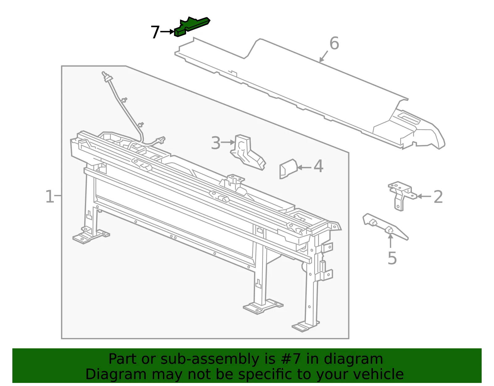 Upper Cover Insulator - Passenger Side (RH) - GM (84482756) - view 4