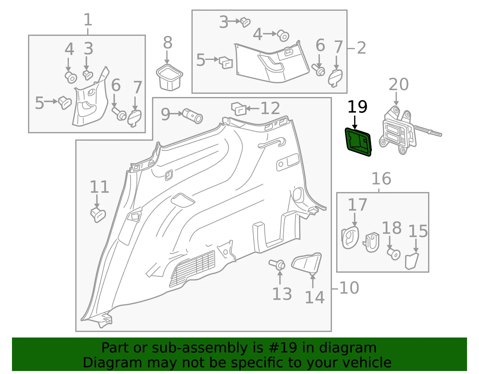 F Bezel - GM (84492813) - view 3