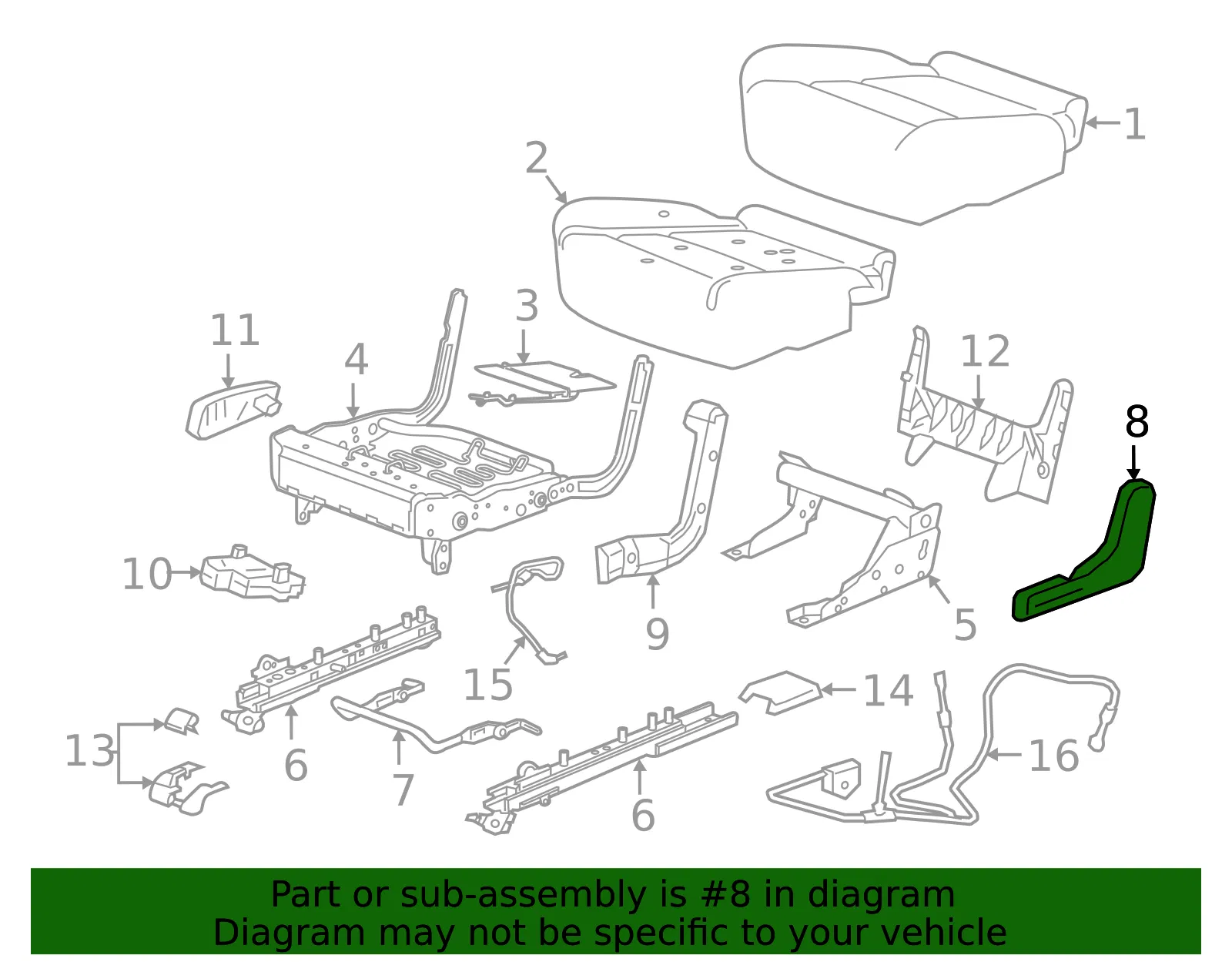 Outer Finish Panel - GM (84596612) - view 6