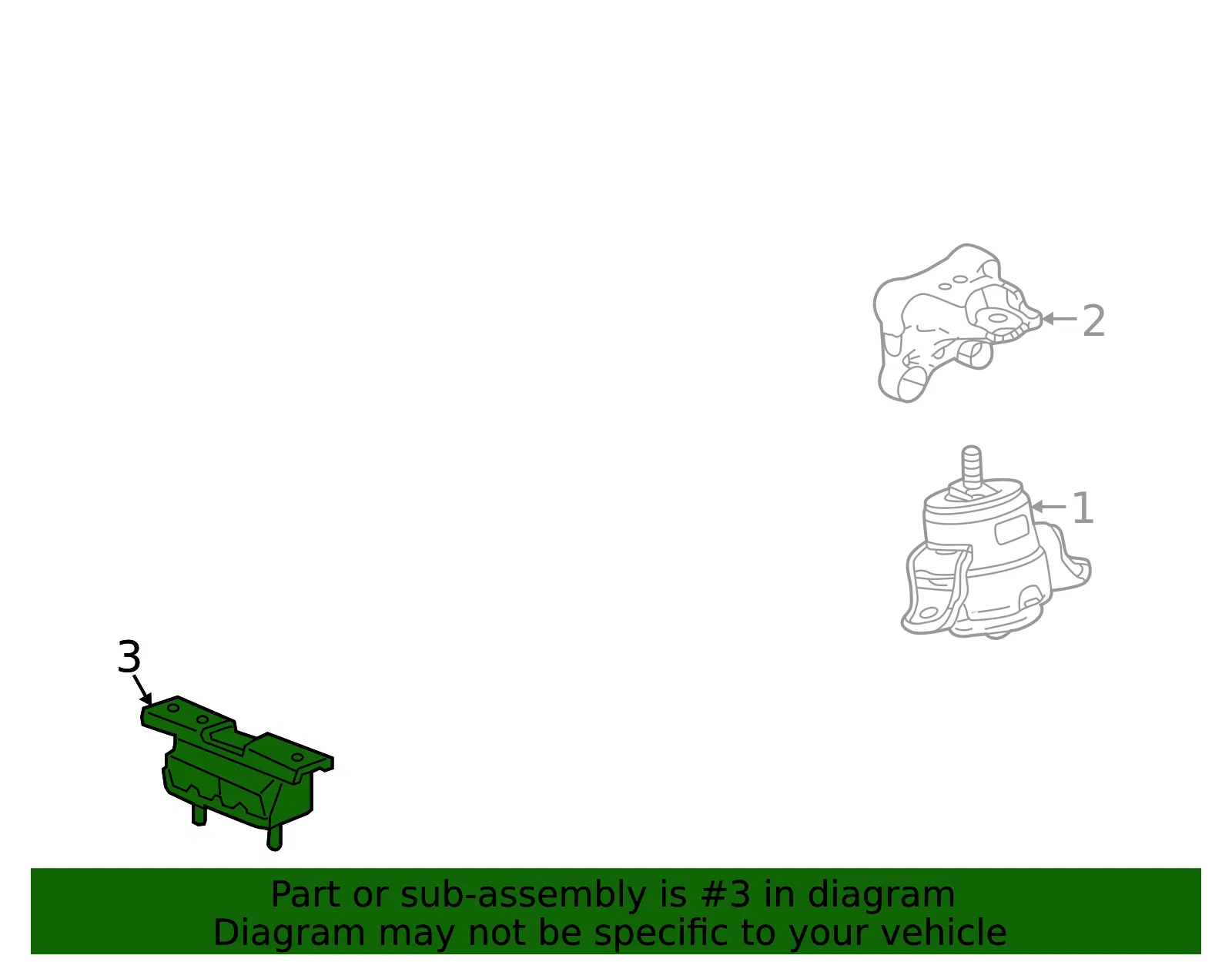 Trans Mount - GM (84653921) - view 3