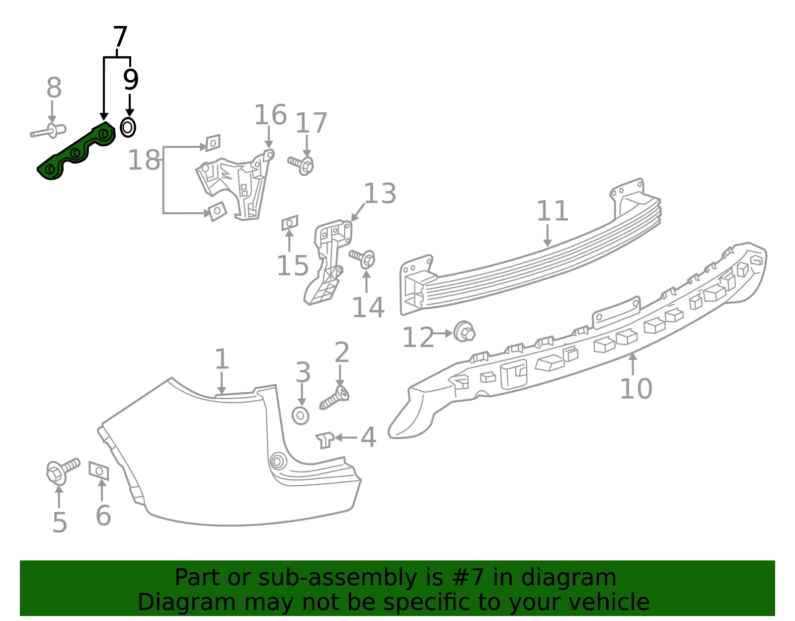 Guide Bracket - GM (84656169) - view 3