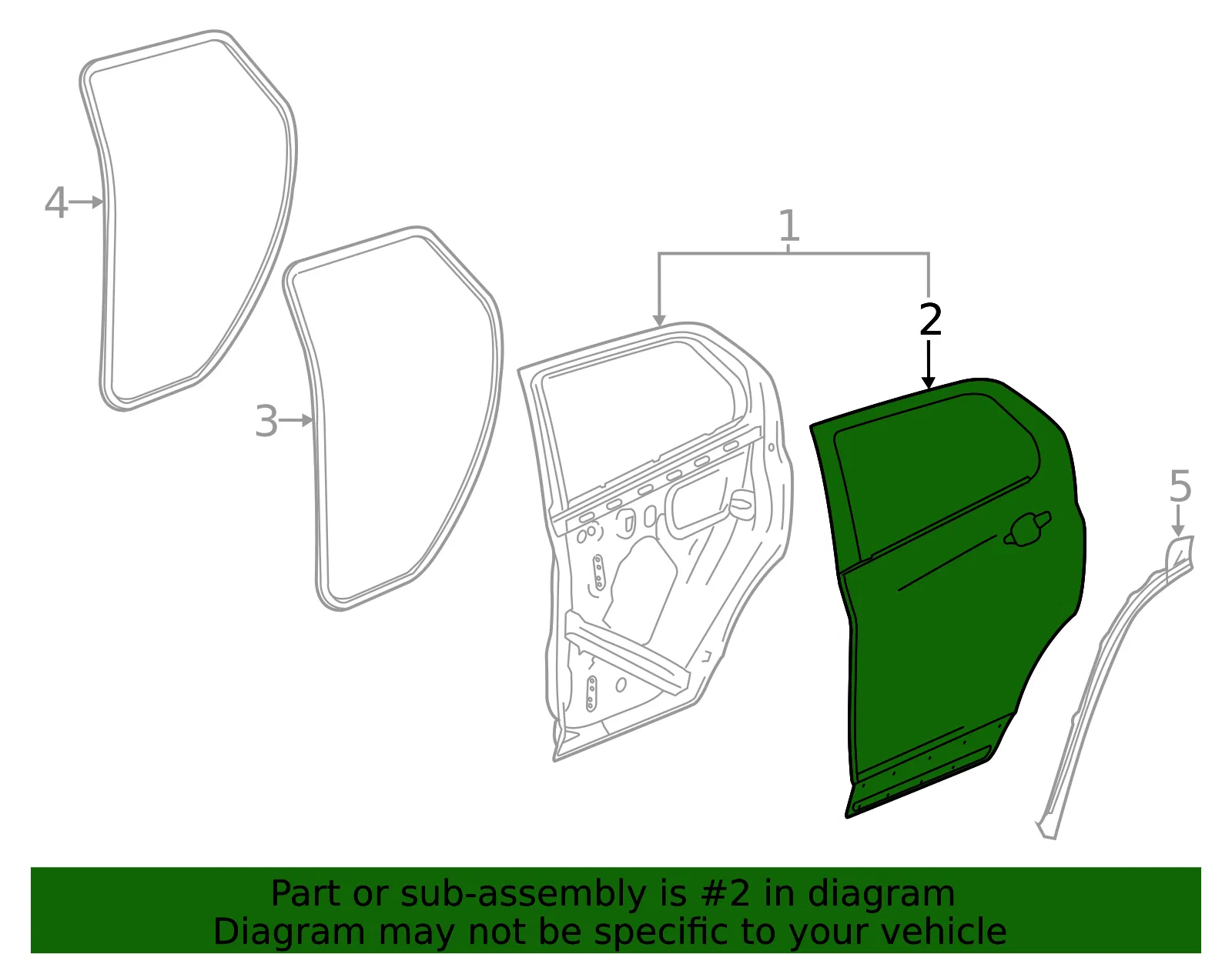 Outer Panel - Passenger Side (RH) - GM (84726041) - view 4