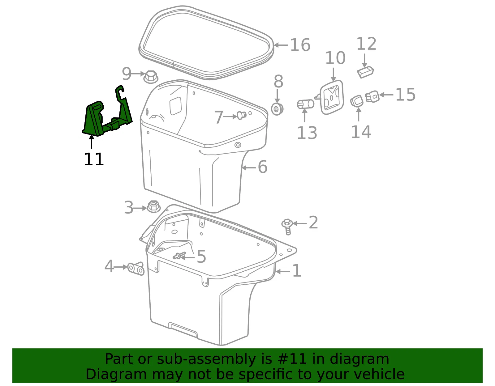 Mount Bracket - GM (84737489) - view 4