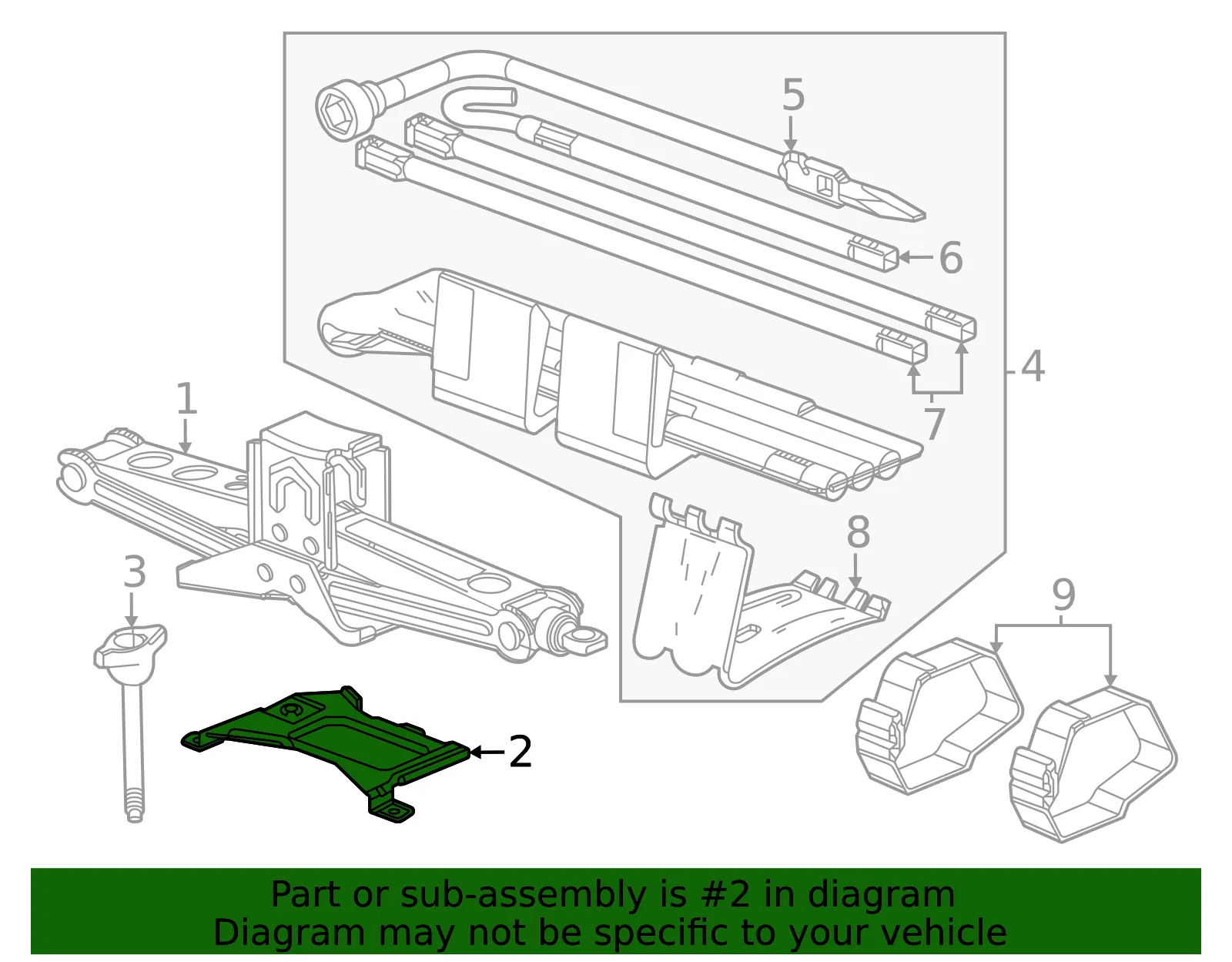 Mount Bracket - GM (84747002) - view 3