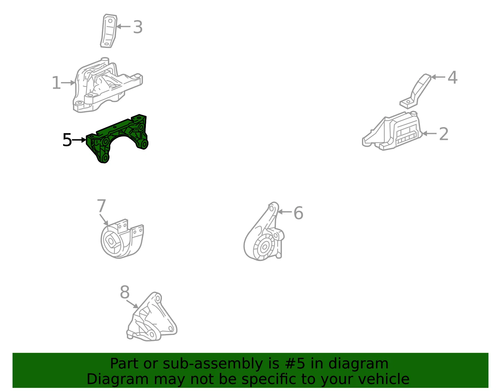 Side Mount Bracket - GM (84773586) - view 4