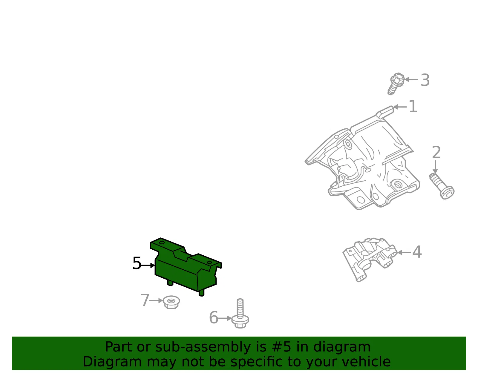 Trans Mount - GM (84776565) - view 3
