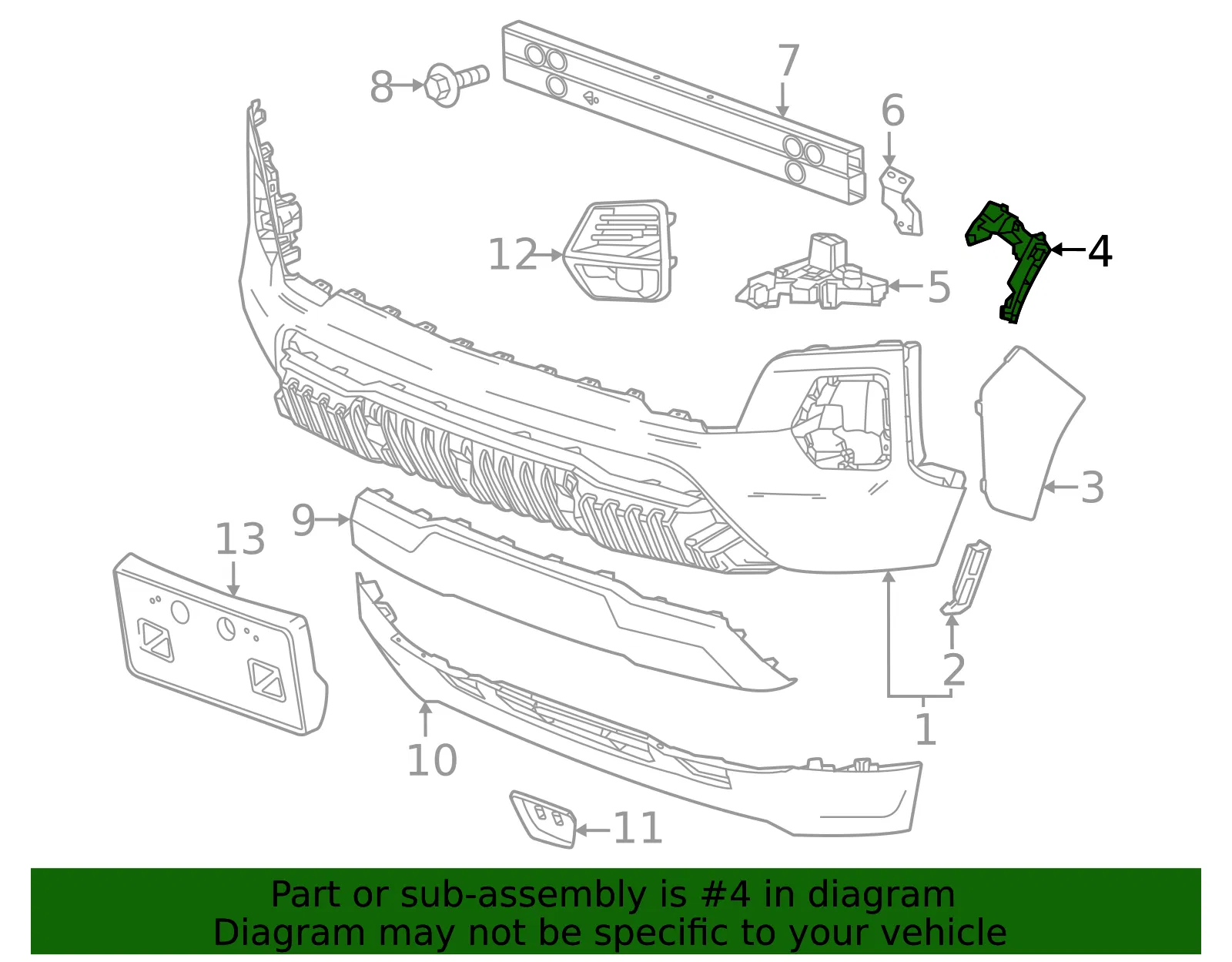 Guide Bracket - GM (84785995) - view 4