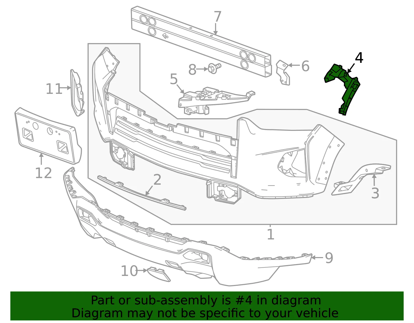 Guide Bracket - GM (84785996) - view 3