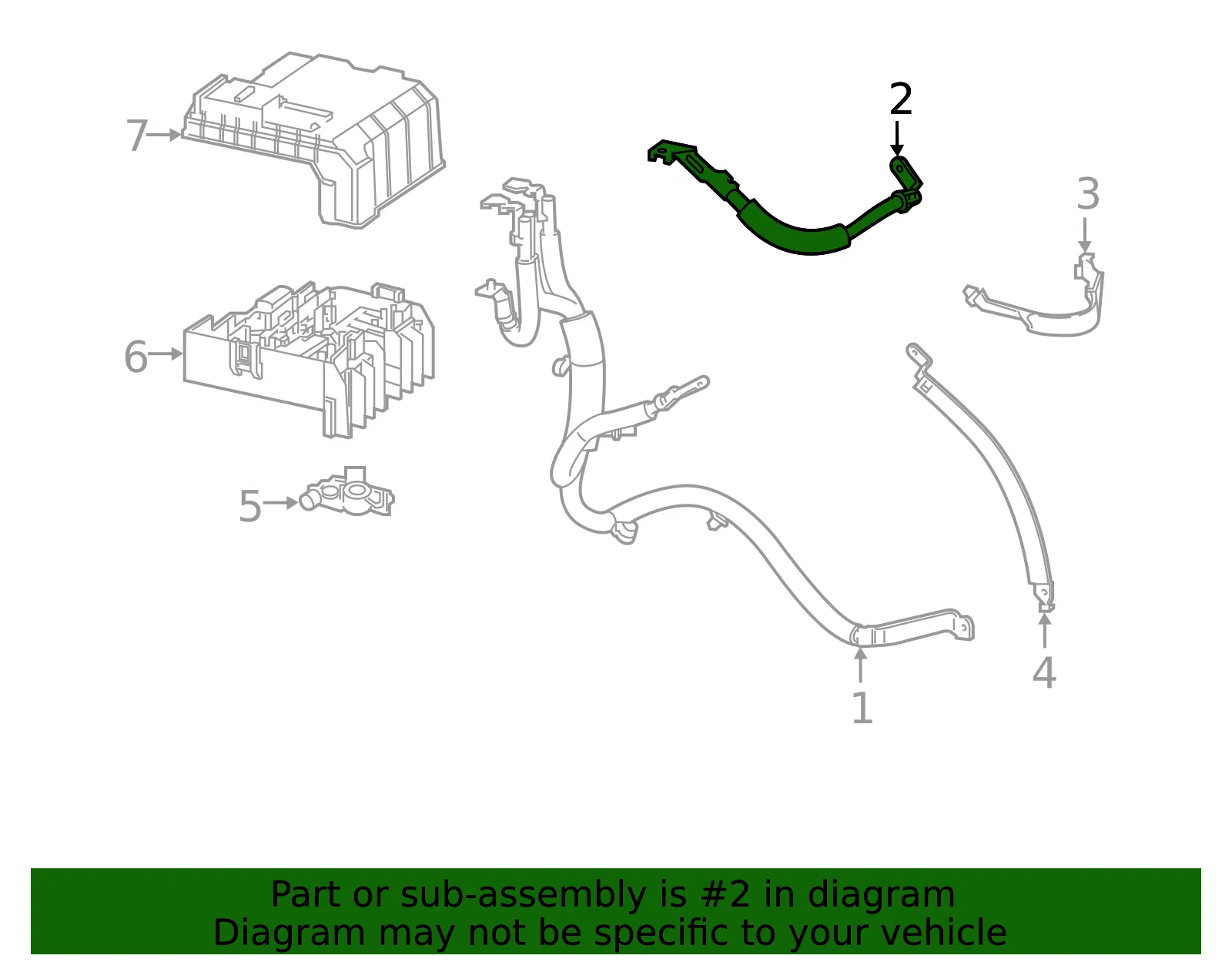 Negative Cable - GM (84789726) - view 3