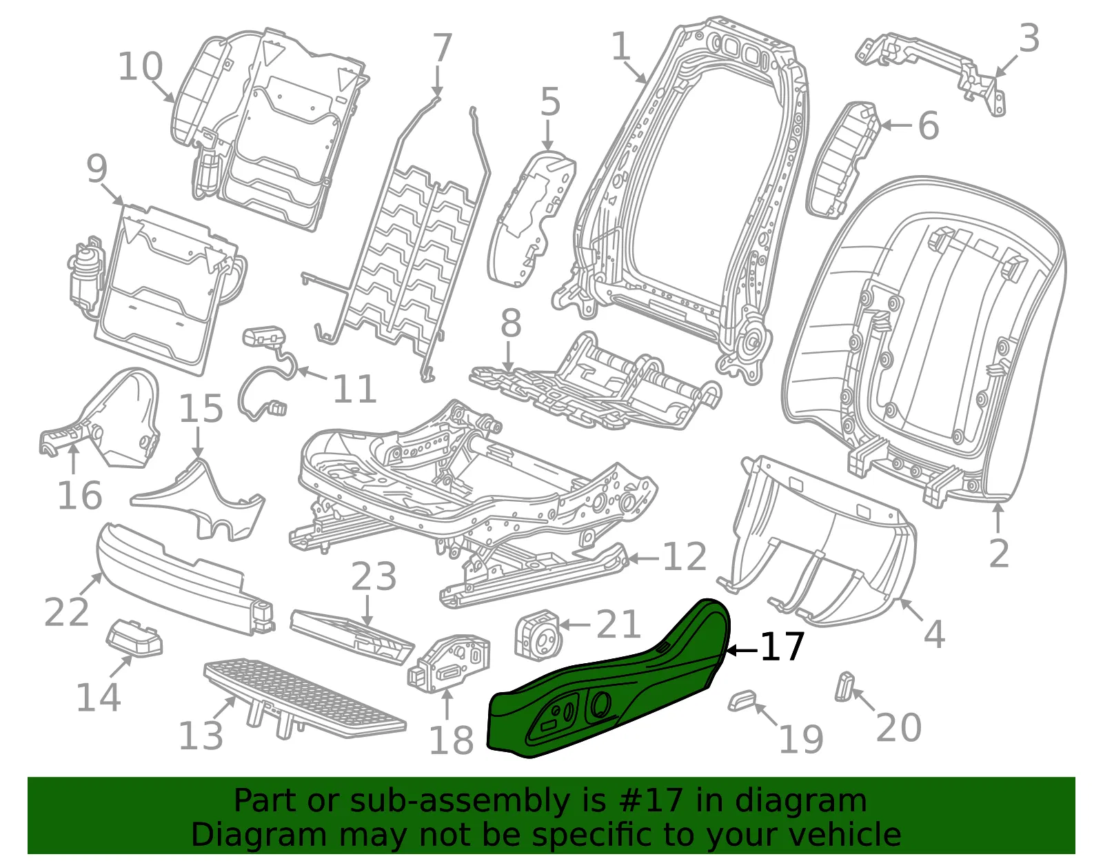 Outer Finish Panel - GM (84791844) - view 3