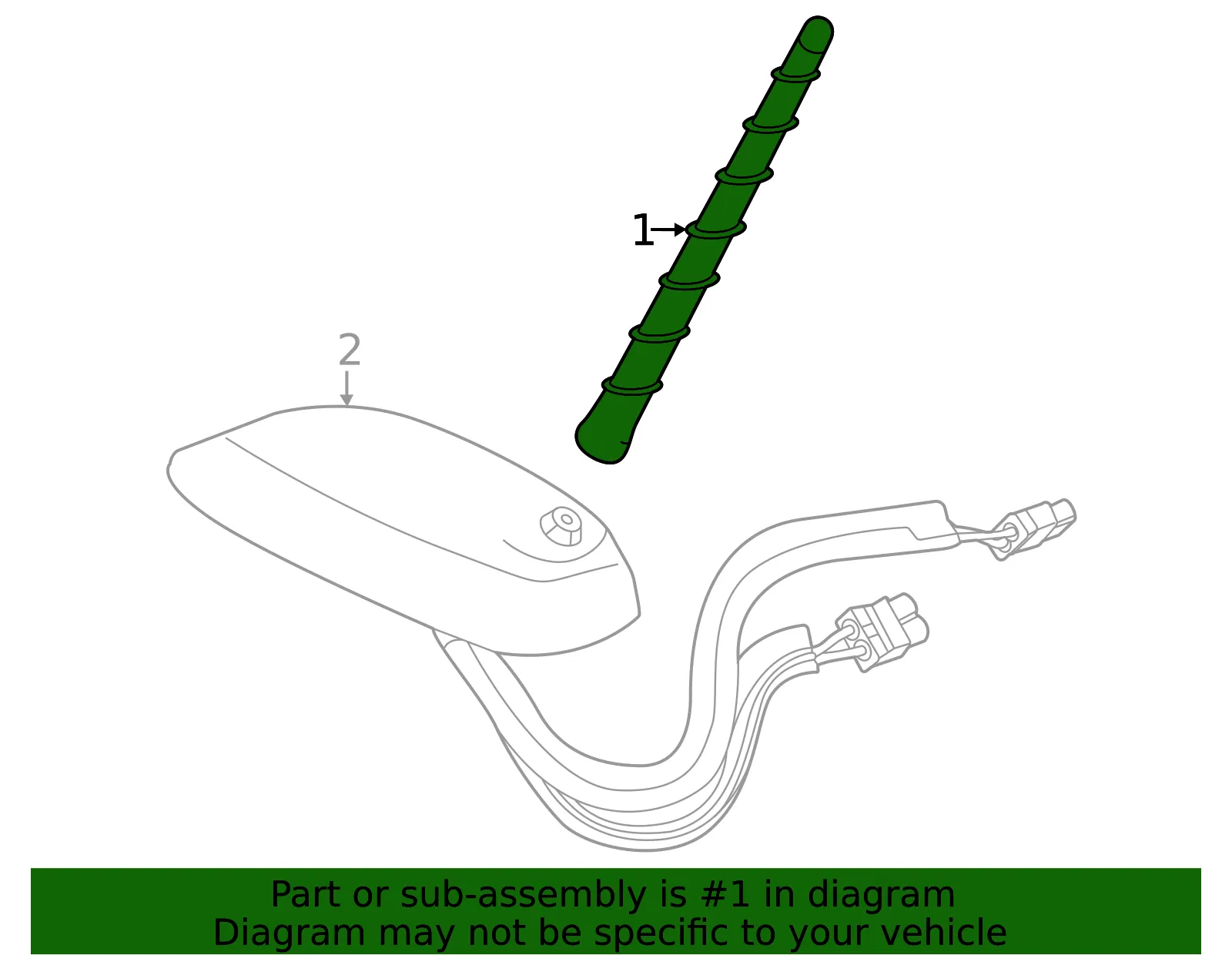Radio Antenna - GM (84798445) - view 3