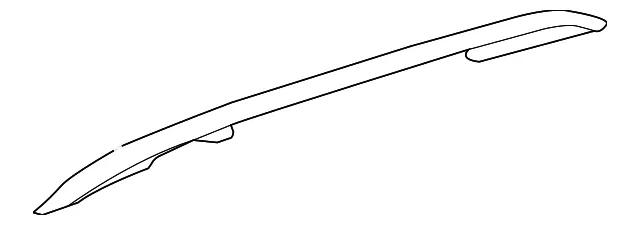 Black Passenger Side Luggage Carrier Side Rail - GM (84799368)