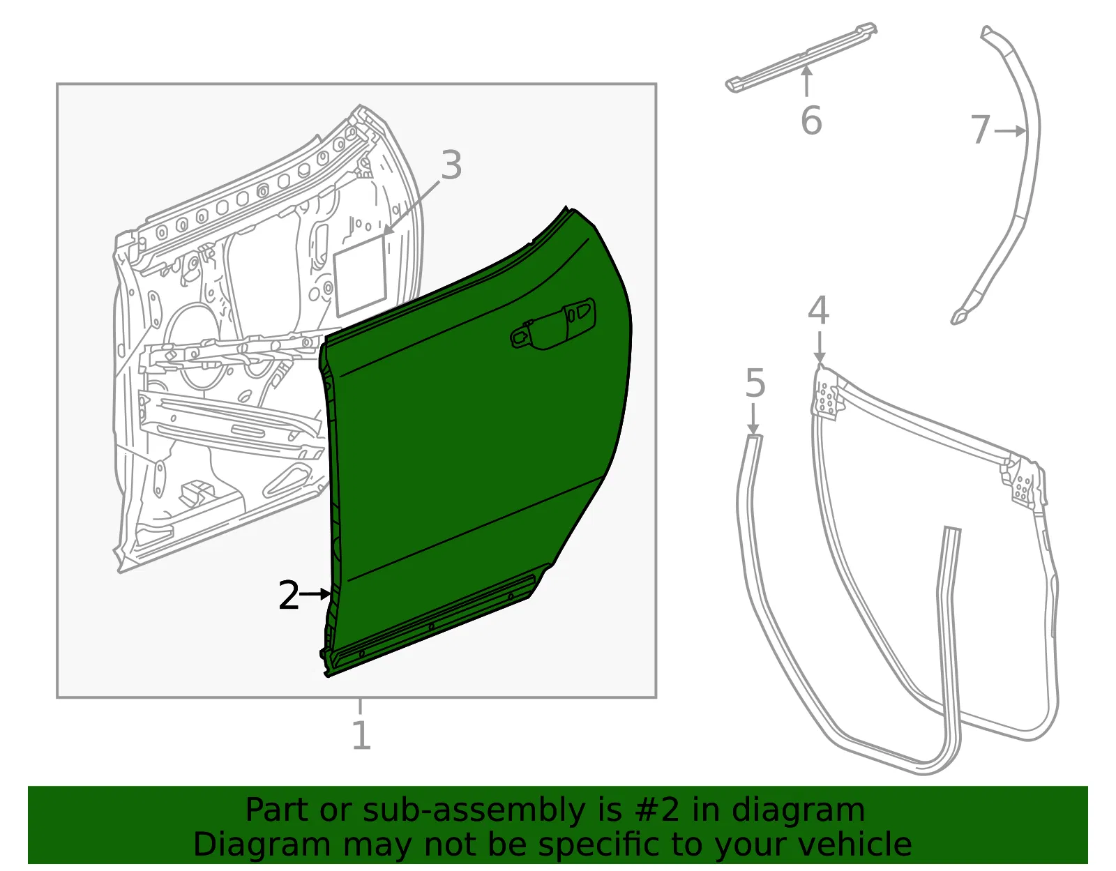 Outer Panel - GM (84834108) - view 3