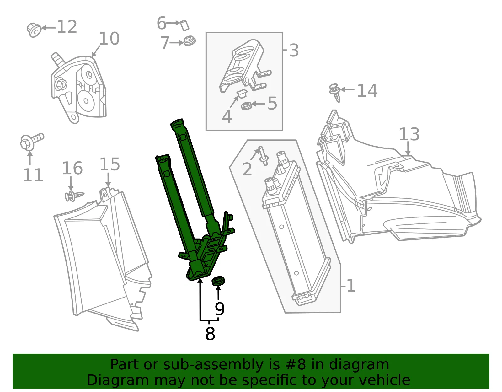 Lower Bracket - GM (84849418) - view 4