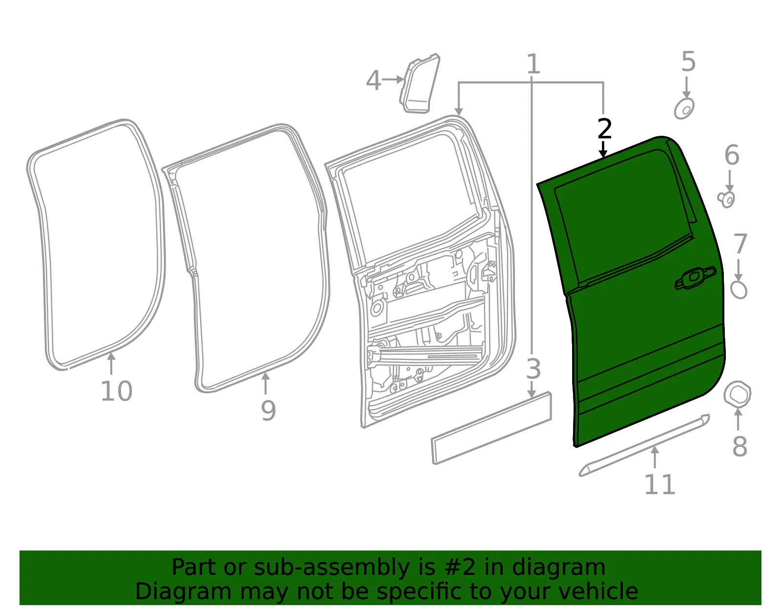 Outer Panel - GM (84850522) - view 3