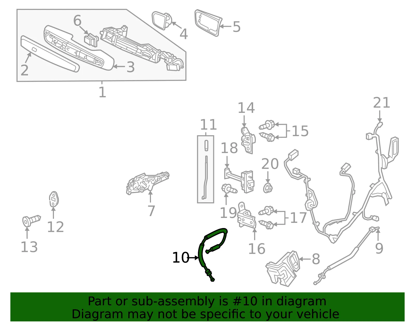 Lock Cable - GM (84861534) - view 6