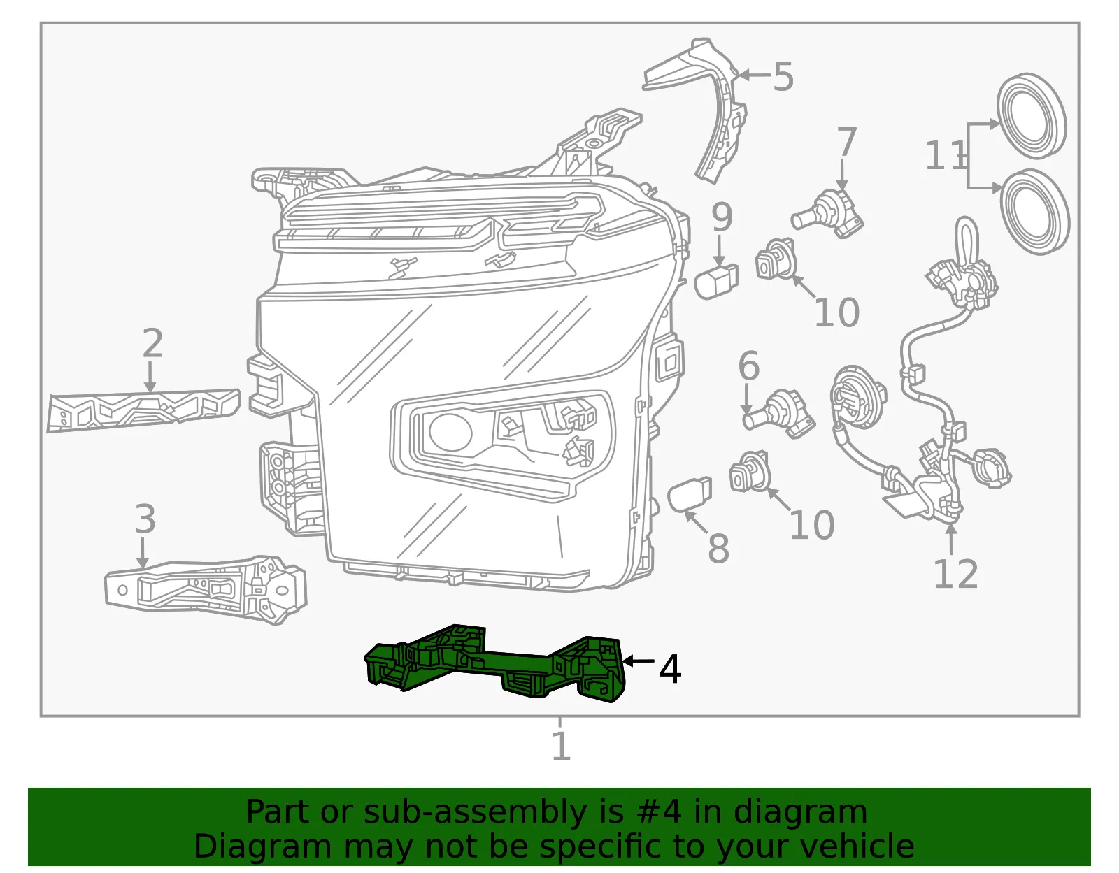 Lower Bracket - GM (84877533) - view 3