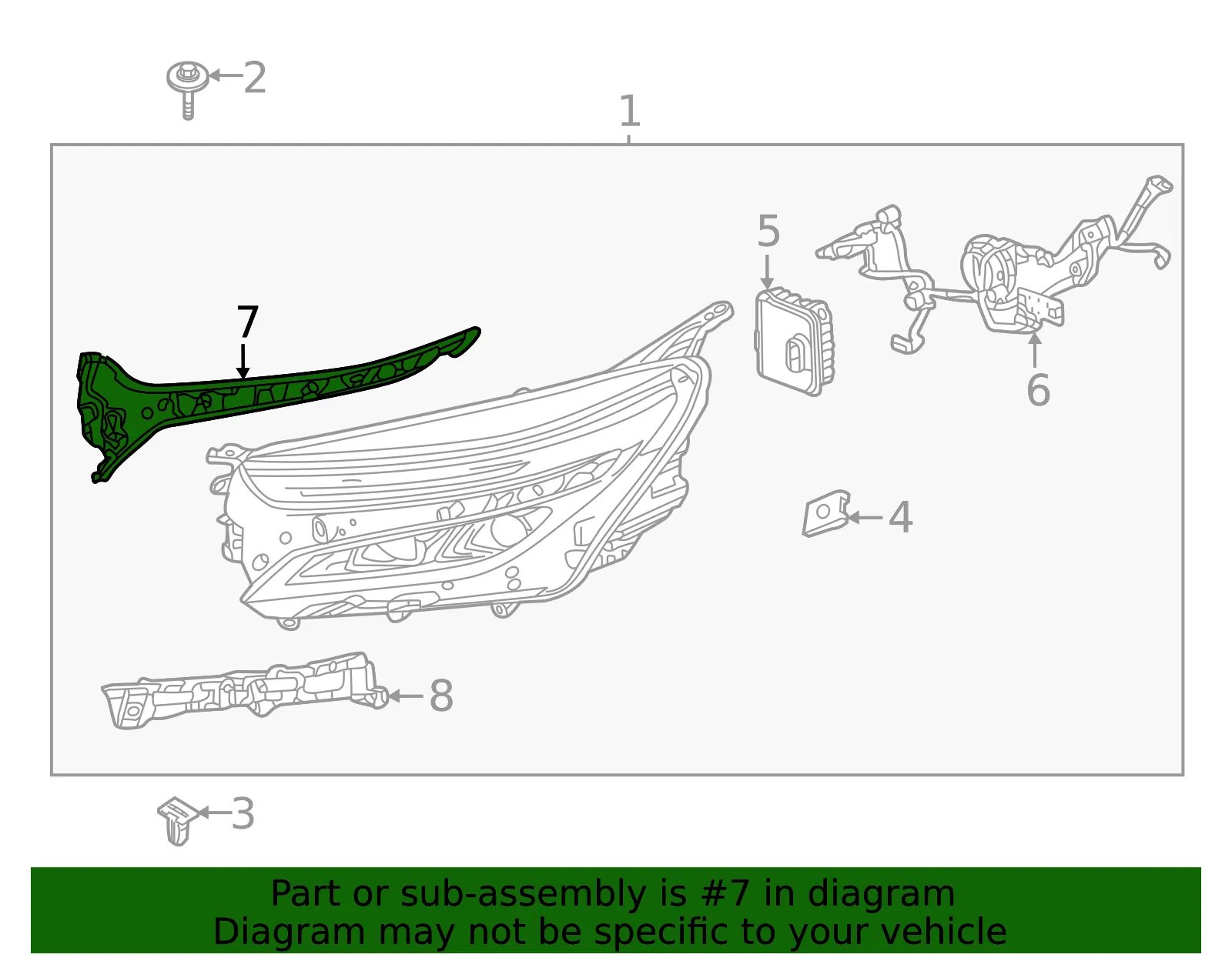 Upper Bracket - GM (84883803) - view 4