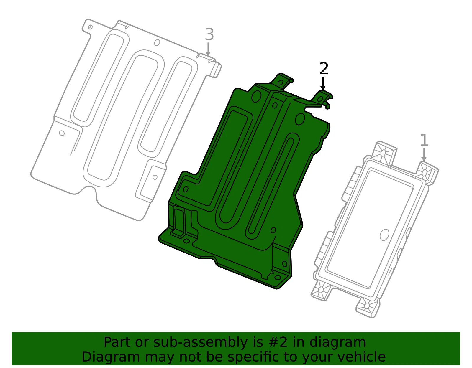 Mount Bracket - GM (84907539) - view 3