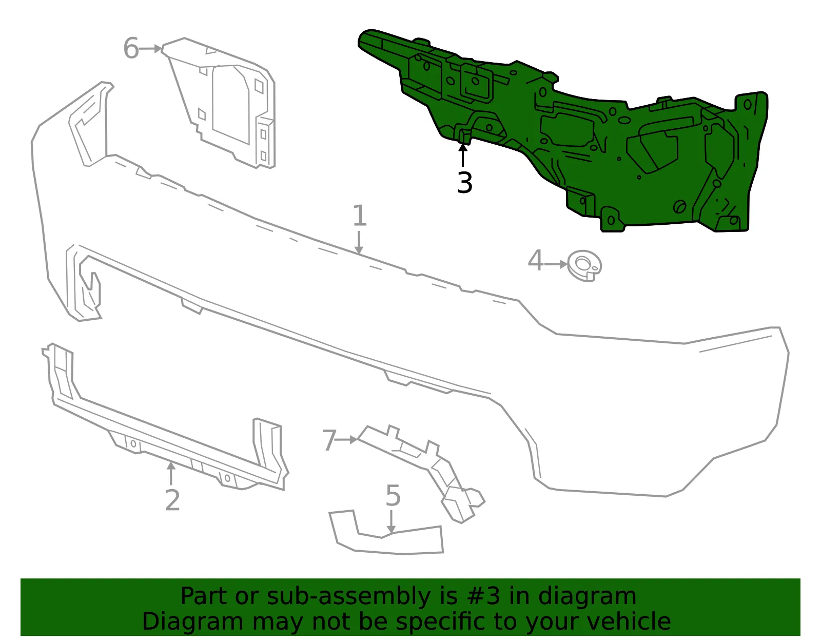 Outer Bracket - GM (84913656) - view 3