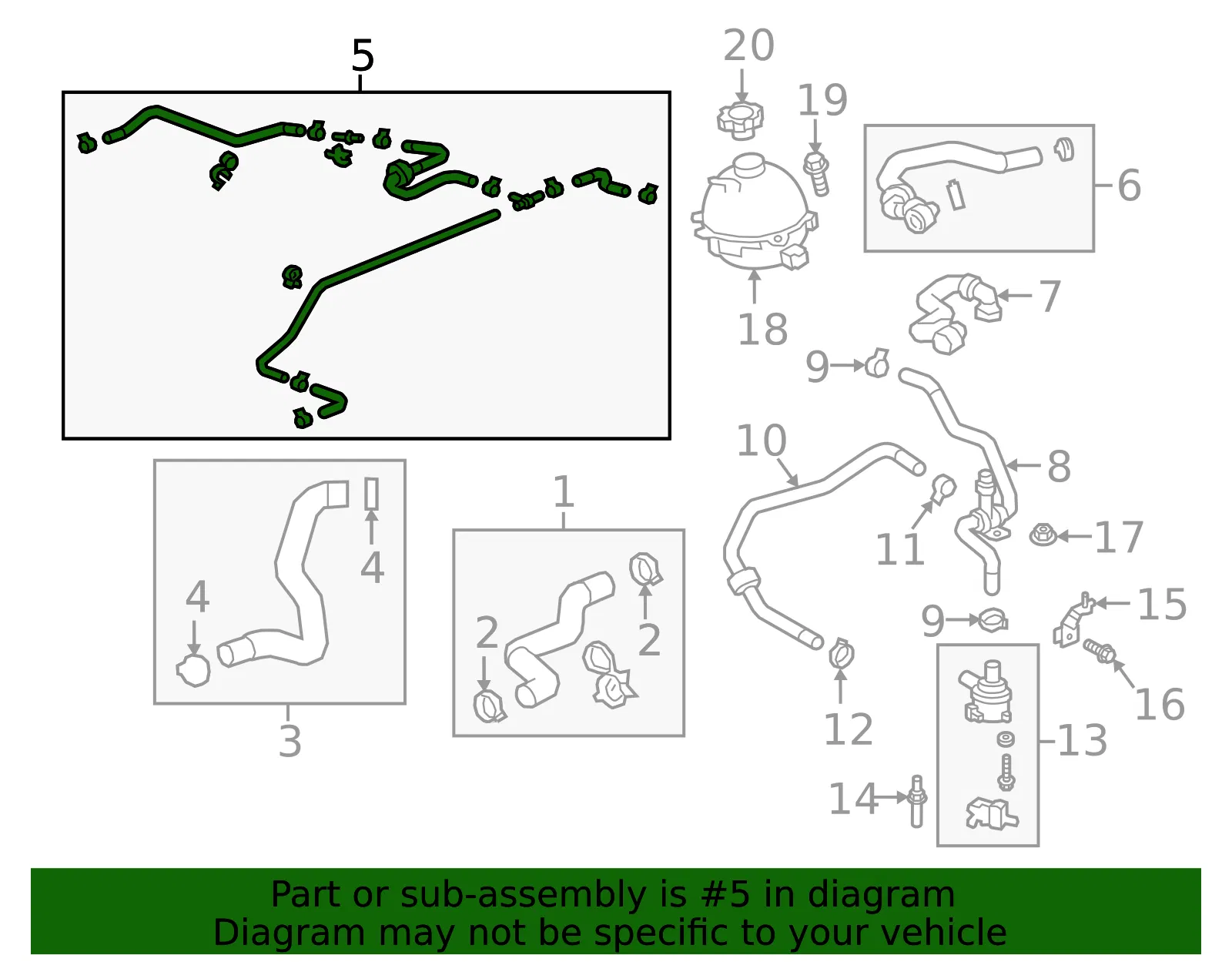 Overflow Hose - GM (84914056) - view 2