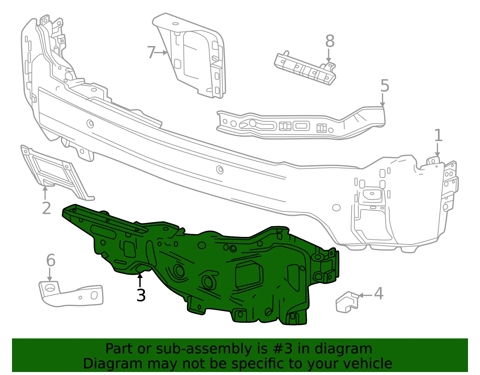 Outer Bracket - GM (84914530) - view 4