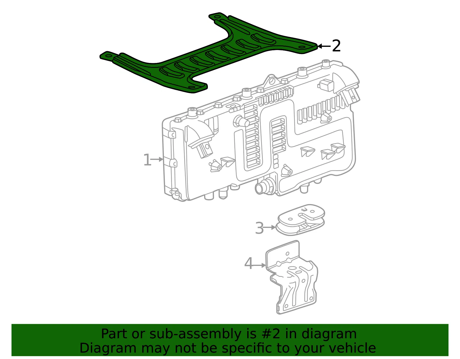 Upper Bracket - GM (84923798) - view 3