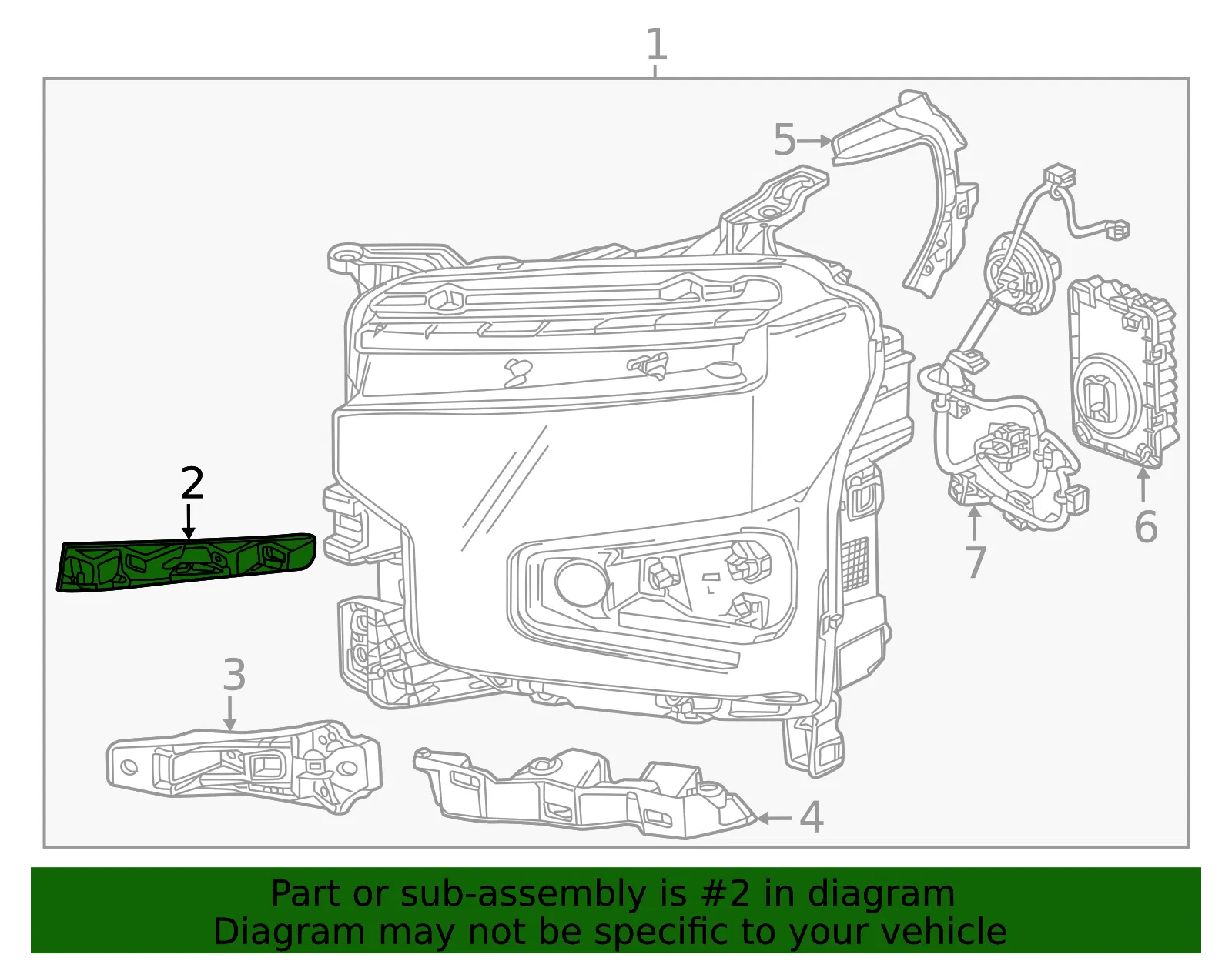Upper Bracket - GM (84924362) - view 2