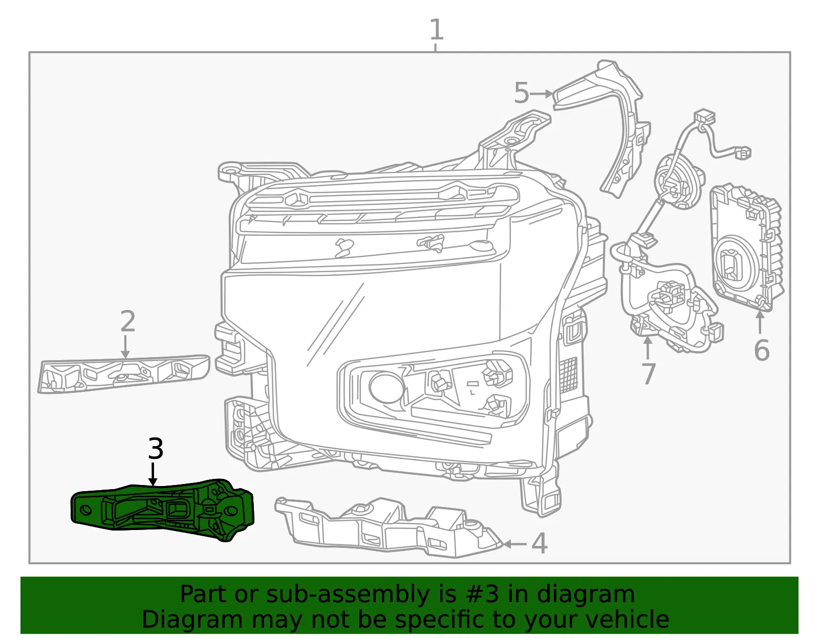 Bracket - GM (84924364) - view 2