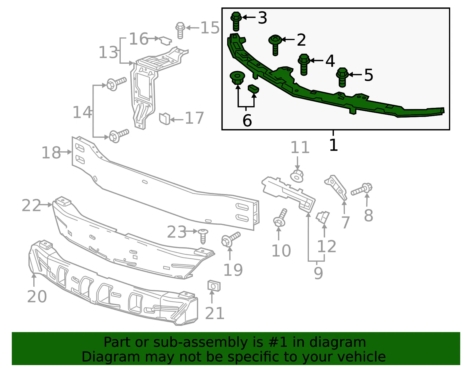 Upper Support - GM (84926765) - view 3